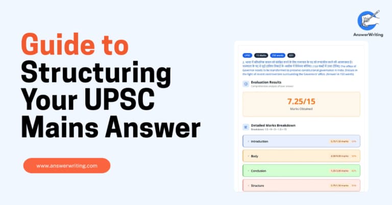 Guide to Structuring Your UPSC Mains Answer by AnswerWriting.com