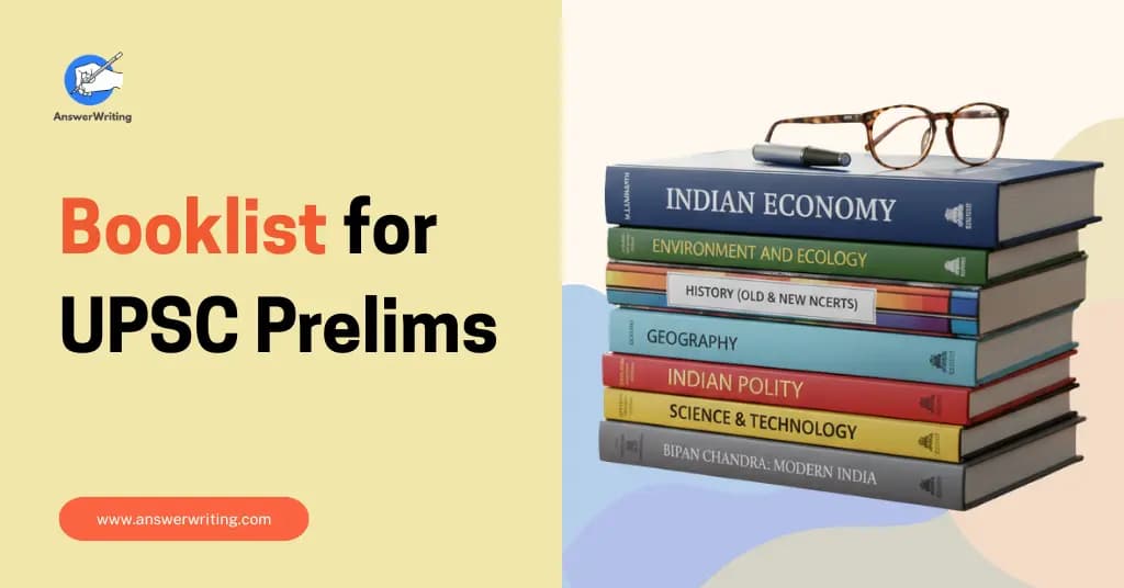 Booklist for UPSC Prelims