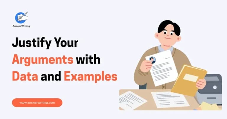 How to Justify Your Arguments with Data and Examples by answerwriting