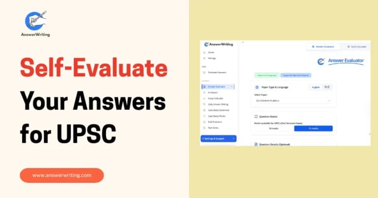 How to Self-Evaluate Your Answers for UPSC Mains by answerwriting