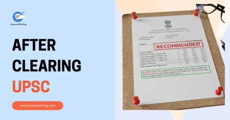 What Happens After You Clear UPSC by AnswerWriting